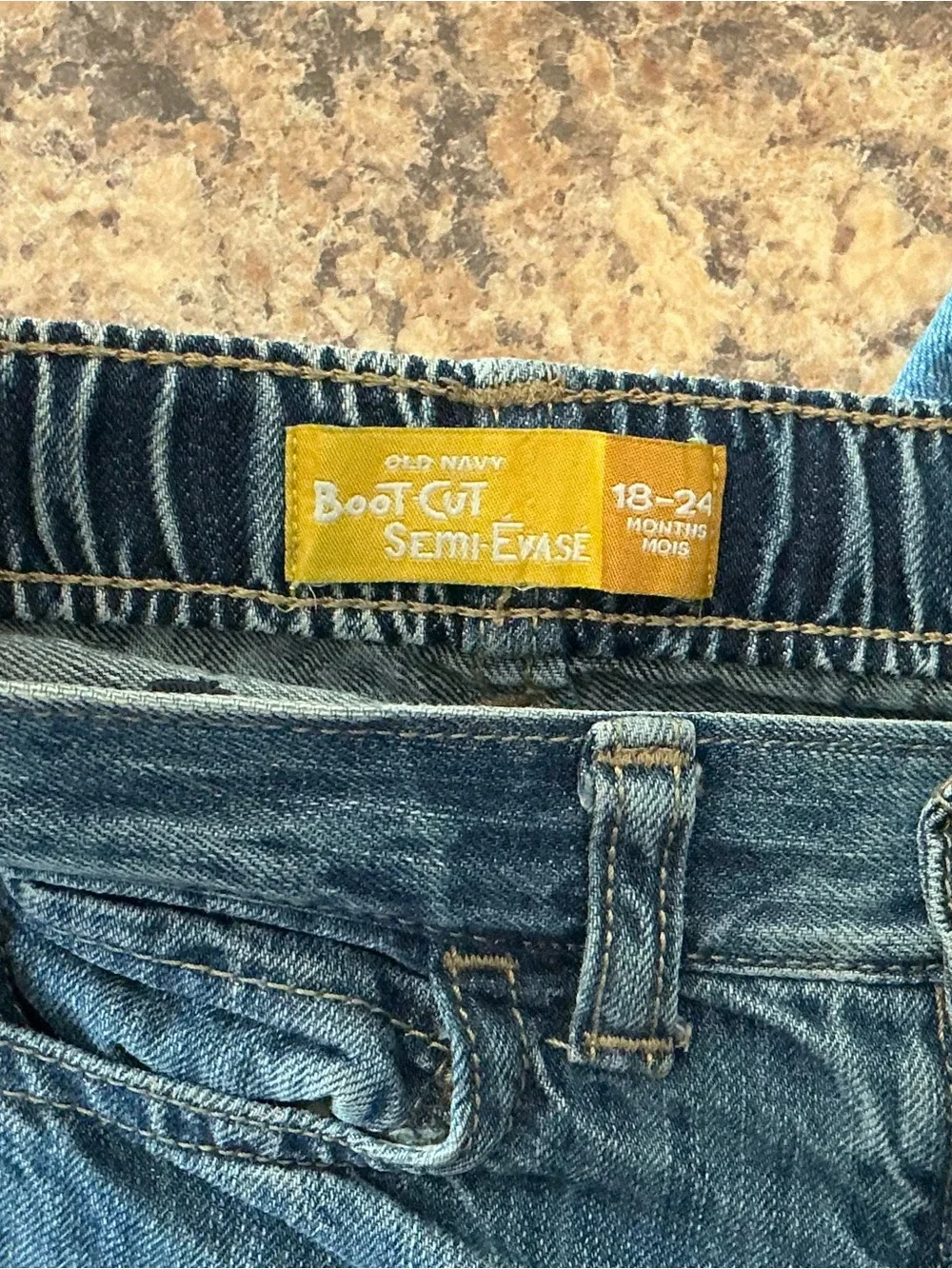 Old Navy 18-24M Boot Cut Distressed Denim Jeans Classic Casual Fall